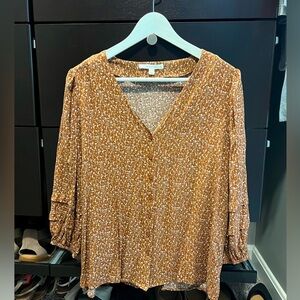 Fun2Fun Juliana Button Front Top - Women’s Size Medium